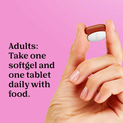 One A Day Prenatal Advanced bottle label showing allergen-free claim