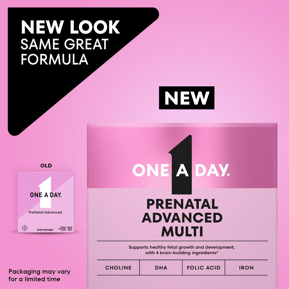 One A Day Prenatal Advanced tablets in blister packaging for easy daily use
