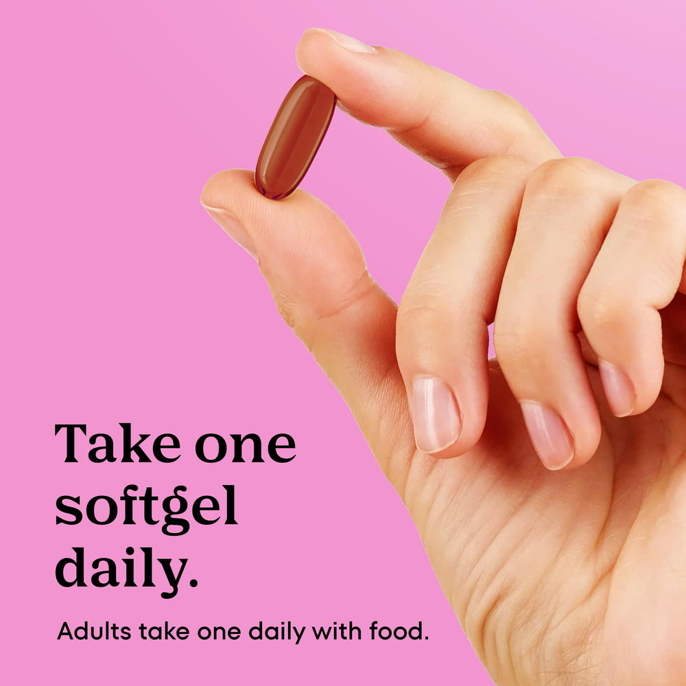 ONE A DAY Prenatal taking with food demonstrates a simple daily routine