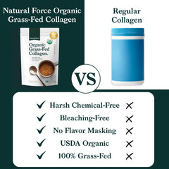 One-ingredient collagen peptides scoop with powder