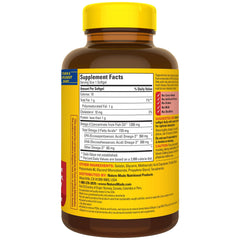 One-per-day omega-3 fish oil softgel bottle for adults