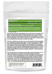 Close up of nano quercetin powder texture