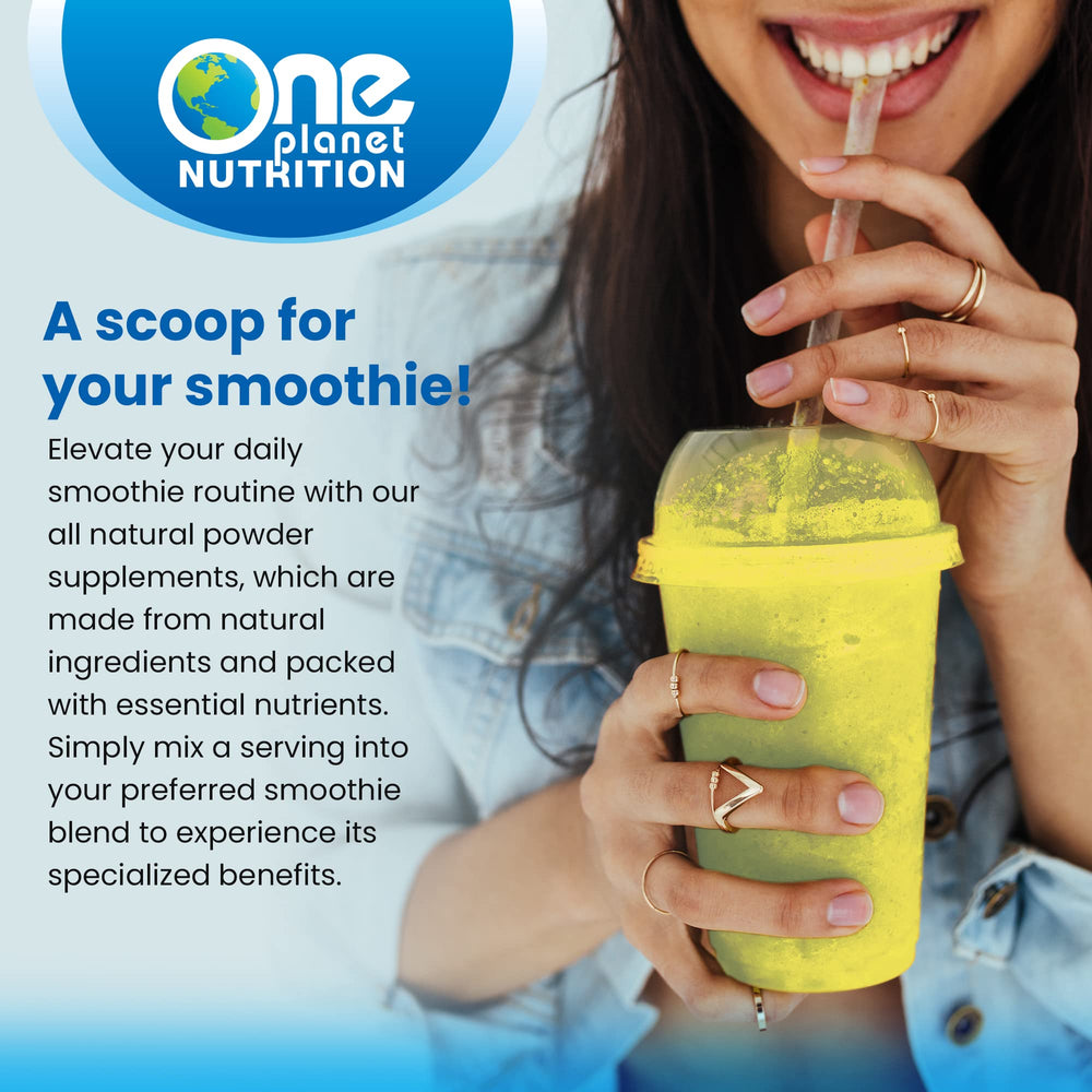 8 oz jar with labeling and scoop