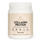 One Ummah Halal-Certified Collagen Peptides powder canister, unflavored