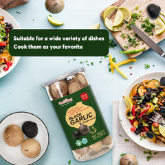 Versatile uses: snack, salads, and stir-fries with ONETANG black garlic