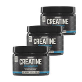 Front view of ONNIT Creatine Monohydrate Powder 3-Pack packaging