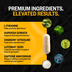 Product label details for Alpha Brain Black Label