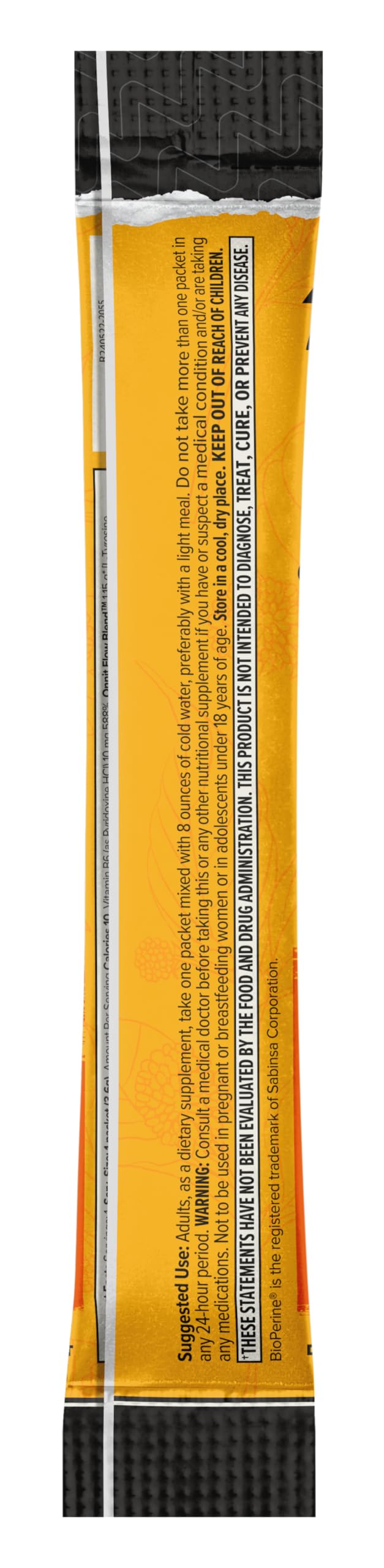 Front packaging of ONNIT Alpha Brain Instant Peach 30-count