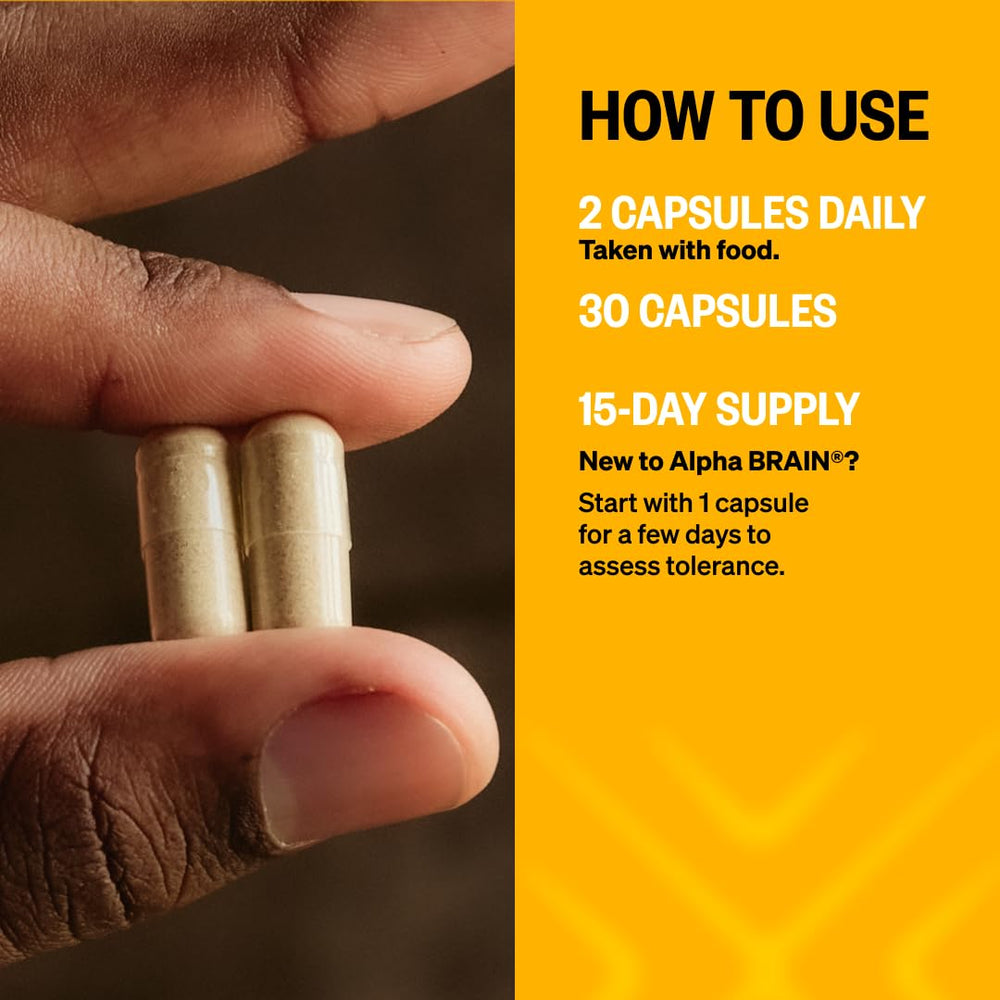 ONNIT Alpha Brain L-Theanine visual highlights calming focus for tasks.