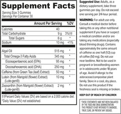 Omega-3s and vegan ingredient emphasis in gummies