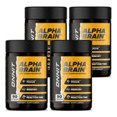 Front view of ONNIT Alpha Brain Pack of 4 (90 capsules each)