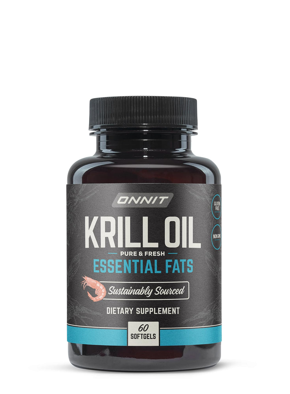 ONNIT Antarctic Krill Oil Soft Gels bottle – 60 count
