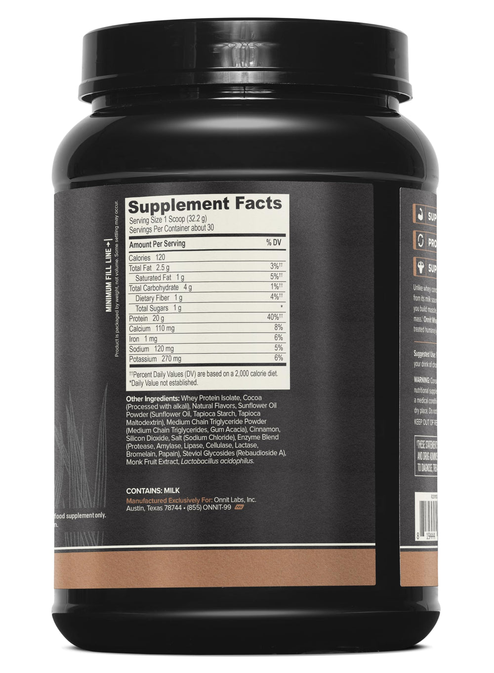 Pour-ready ONNIT whey isolate into a shaker for quick digestion