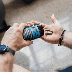 ONNIT Shroom Tech SPORT packaging emphasizes stimulant-free formula