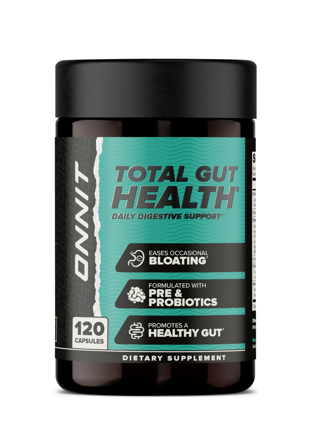 ONNIT Total Gut Health 120-count bottle