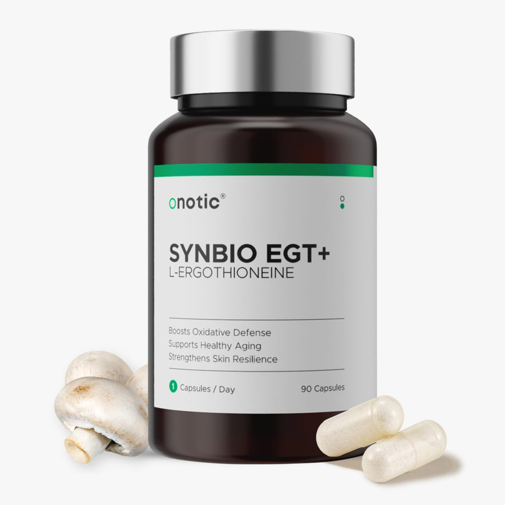 ONOTIC Ergothioneine 30mg capsule bottle showing 90-day supply