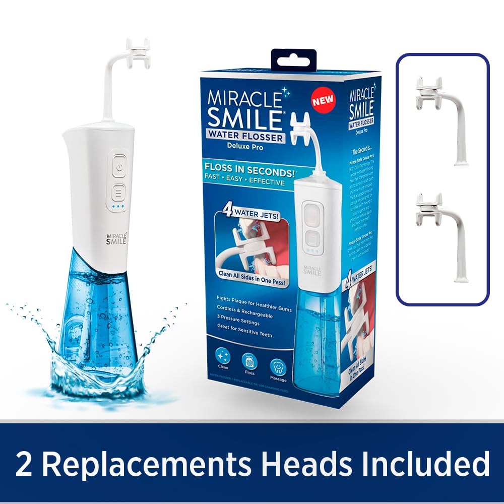 Includes 2 replacement heads and USB charging cable