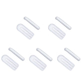 OOWLIT 5 clear soft anti-slip nose pads for Oakley eyewear frames - 12x5x2 mm