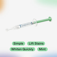 Professional at-home whitening results banner for Opalescence kit