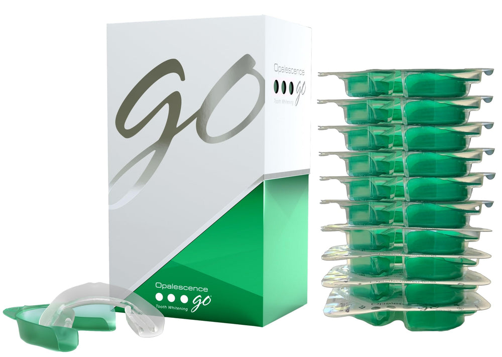 Opalescence Go 15% Prefilled Teeth Whitening Trays Mint – 10 top and bottom trays (5194-1)