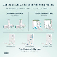Close-up of the ingredients label highlighting whitening formula and silica