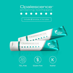 Two Opalescence toothpaste tubes from the 2-Pack