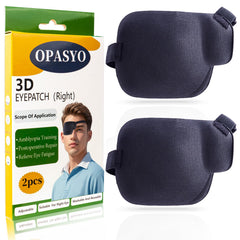 Opasyo eye patch with 3D contour and adjustable fit