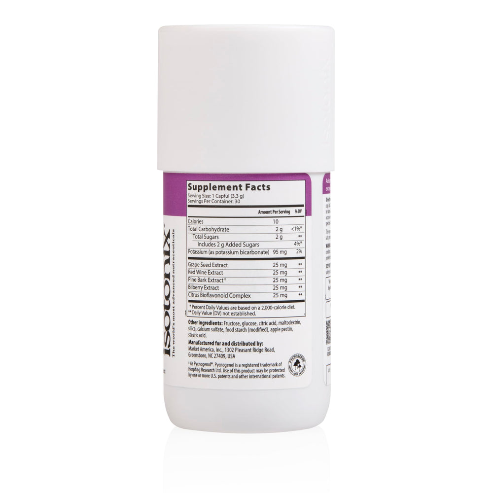 Red wine extract and citrus bioflavonoids visuals