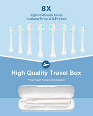 Travel case included with Operan electric toothbrush