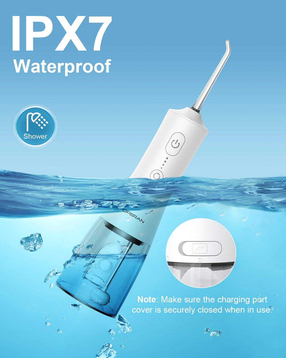 360-degree rotating nozzle designed for braces and dental work