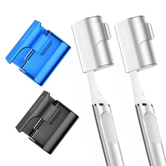 Ophimos aluminum alloy toothbrush caps in silver color