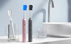 Close-up of snap-lock mechanism securing the toothbrush cap