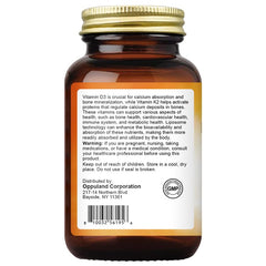 oppuland D3K2 bottle containing 180 softgels