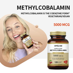 Close-up of high-potency methylcobalamin and folate formula