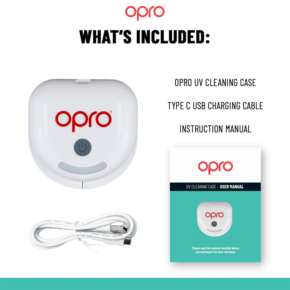 Compact portable design of the OPRO UV Cleaning Case for travel