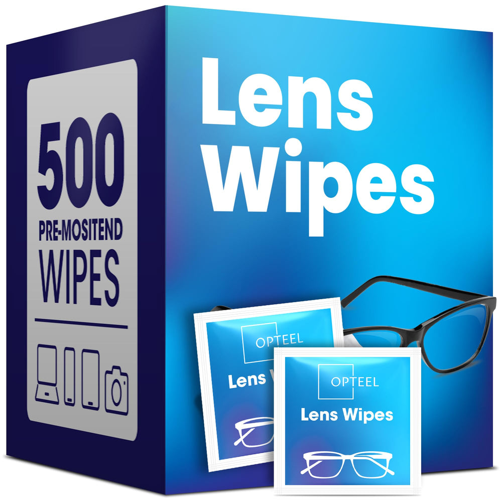 Opteel Lens Wipes for Eyeglasses – 500-count bulk pack