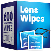 Opteel 600-count pre-moistened lens wipes for eyeglasses