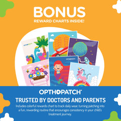 Rewards chart included with patches for motivation