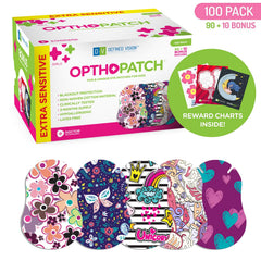 Opthopatch Series II girls' eye patches - 100 count - design 02