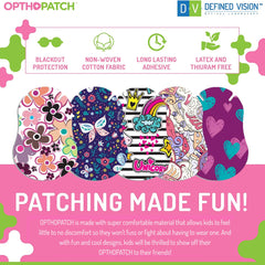 Opthopatch Series II girls' eye patches - 100 count - design 05