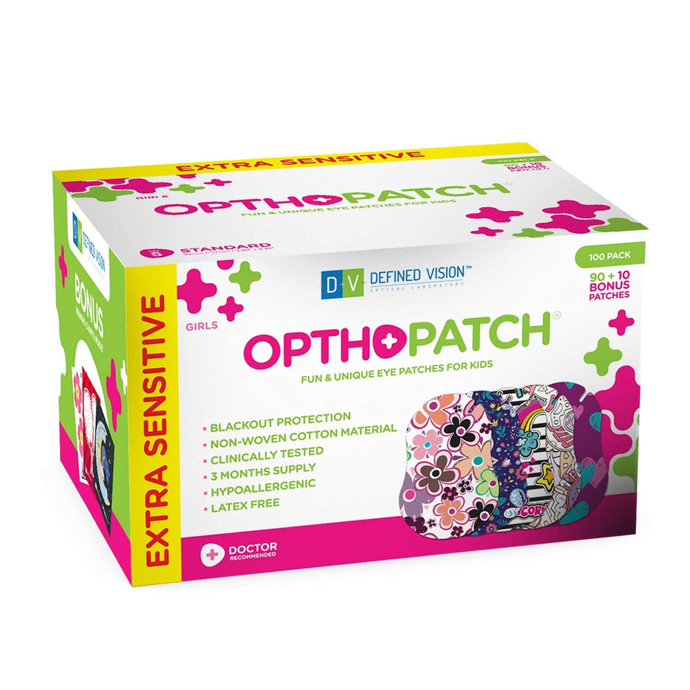 Opthopatch Series II girls' eye patches - 100 count - design 08