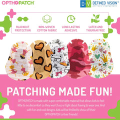 100-count infant eye patch pack with rewards charts