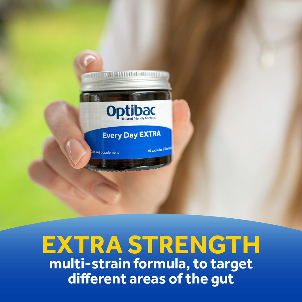 Capsules of OptiBac For Every Day EXTRA vegan probiotic