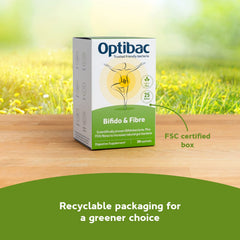 Usage guide for OptiBac Probiotics Bifidobacteria & Fibre sachets