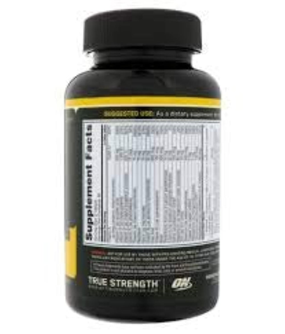 Opti-Men bottle label with supplement facts