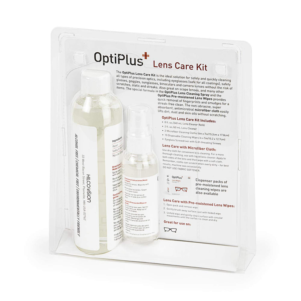 Ten lens cleaning wipes with eyeglass repair screwdriver
