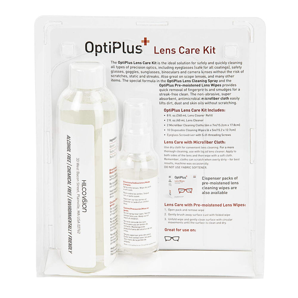 Portable OptiPlus Lens Care Kit in travel-friendly package