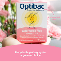 Box and sachets of Optibac One Week Flat