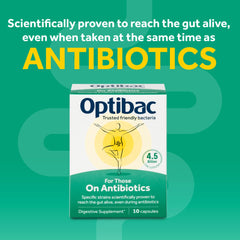 Product label showing expiration date on OptiBac Probiotics