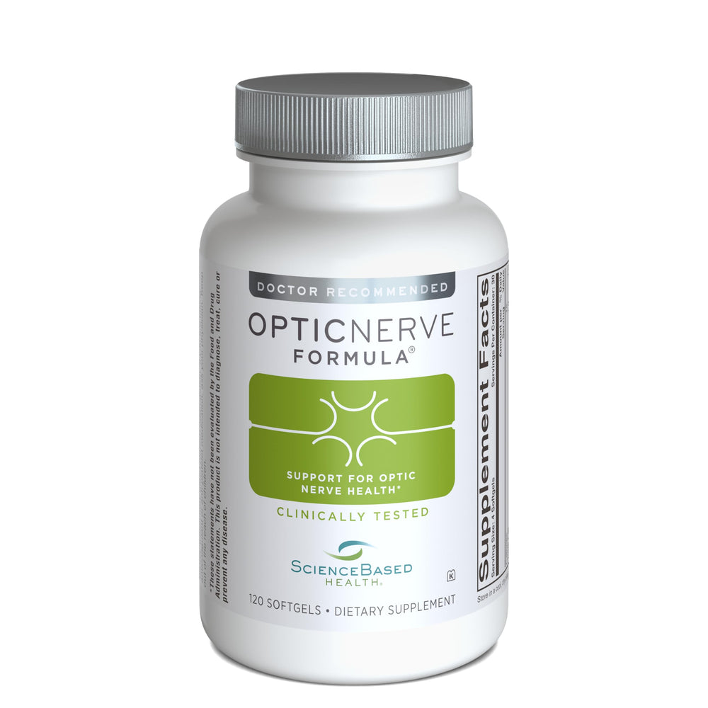 Bottle of Optic Nerve Formula eye supplement